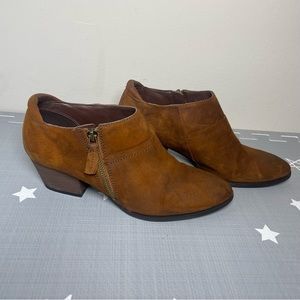 Franco Sarto Greco Leather brown Booties size 7 1/2